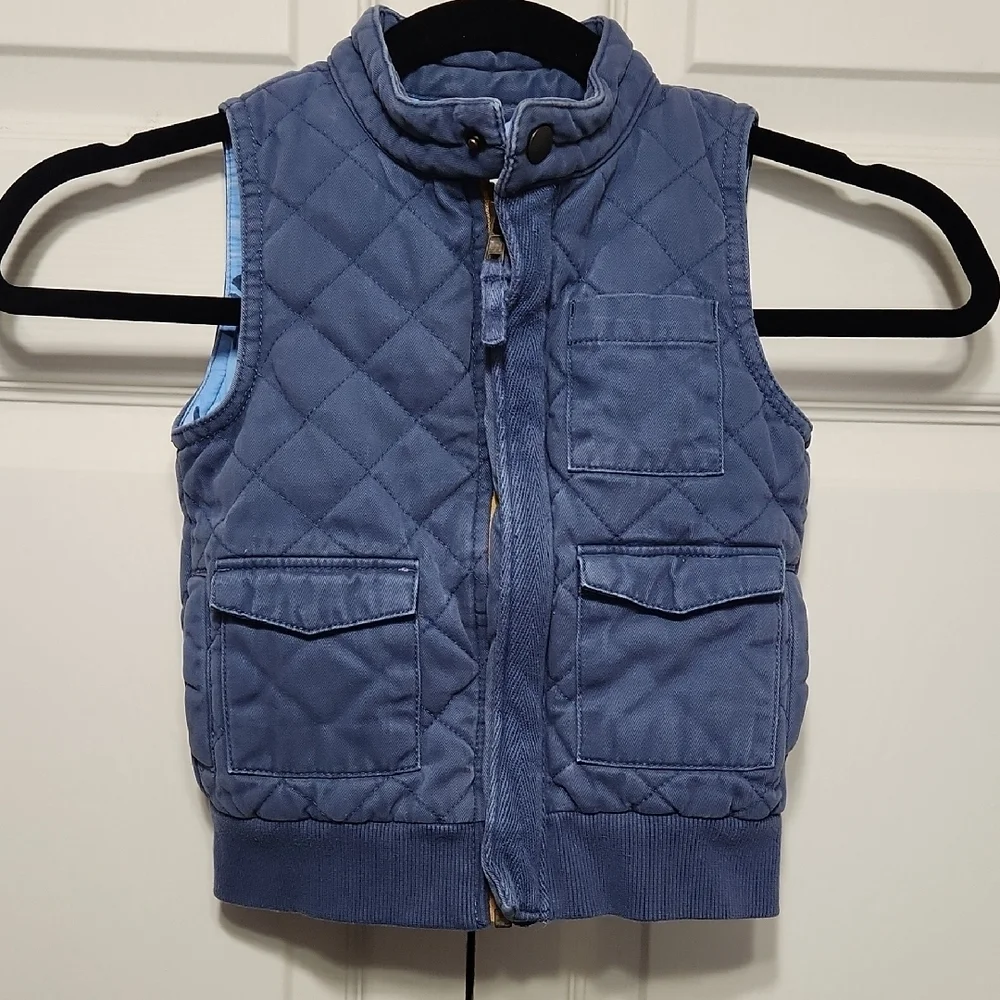 Oshgosh B'gosh Quilted Blue Kids Thick Warm Vest Coat size 2T